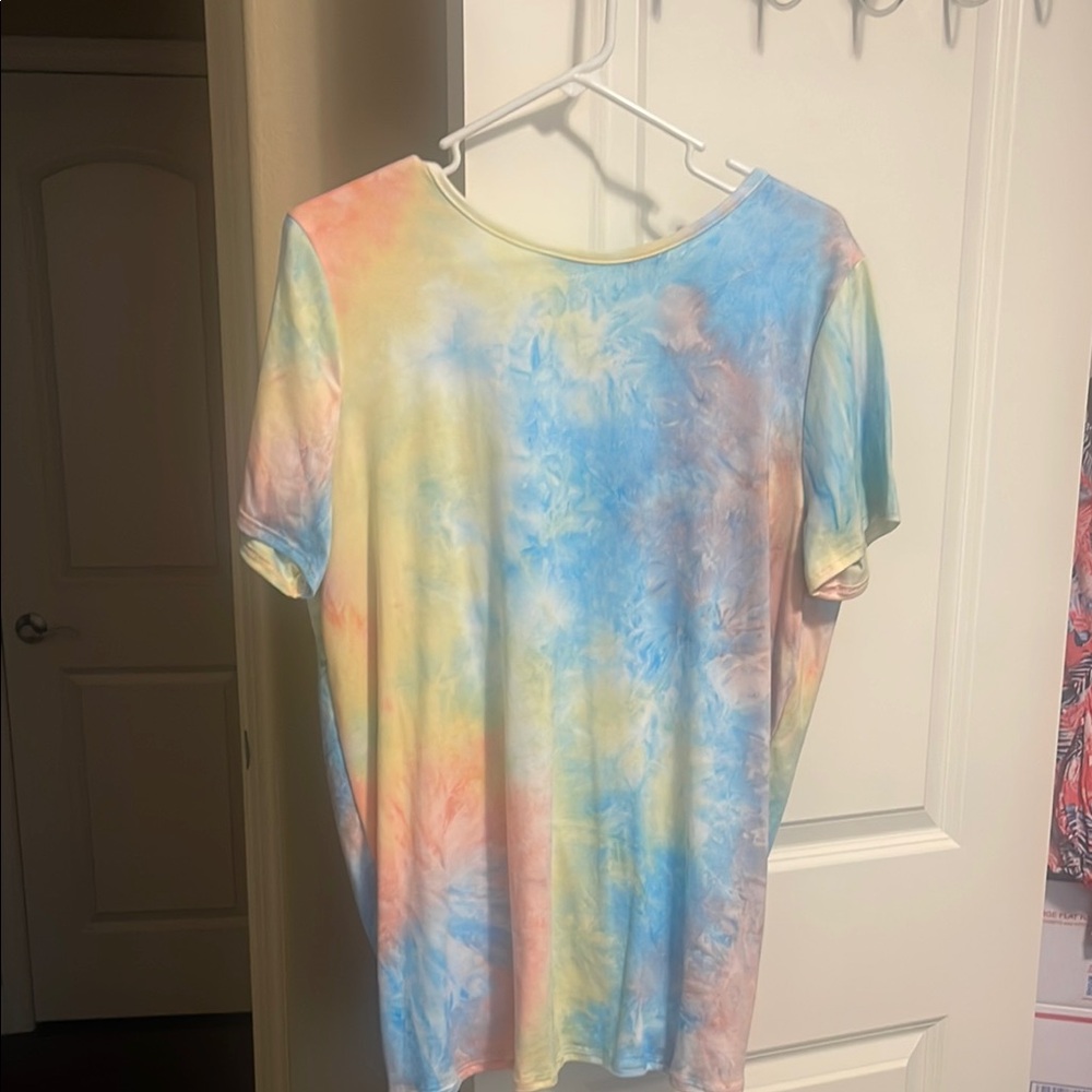 Multicolor Tie-Dye Women's Blouse